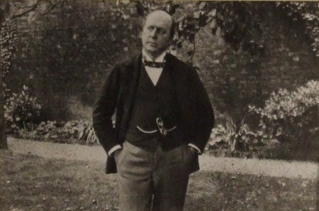 Henry James photographed in the garden at Lamb House