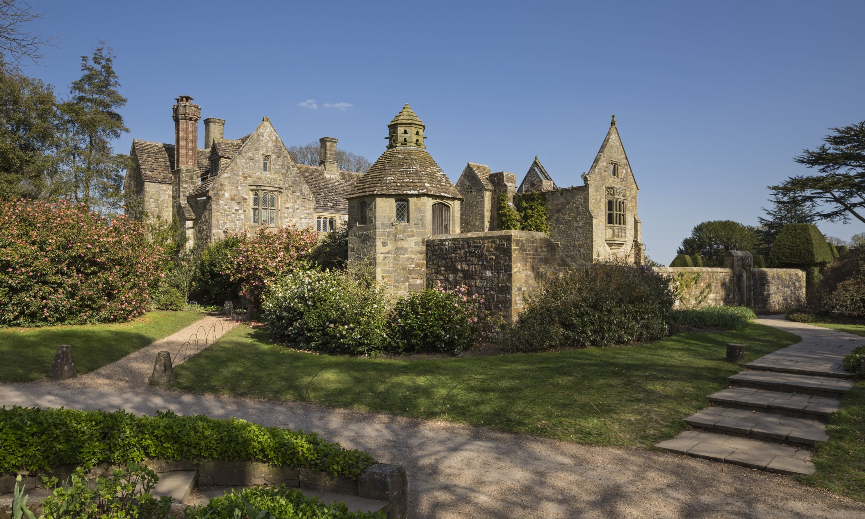 The Gothic ruins at Nymans, West Sussex