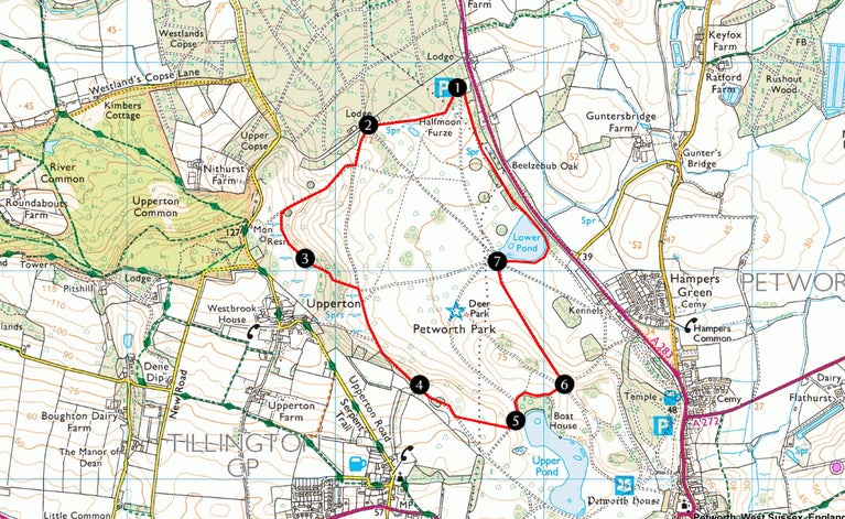 Capability Brown's Parkland Walk Map