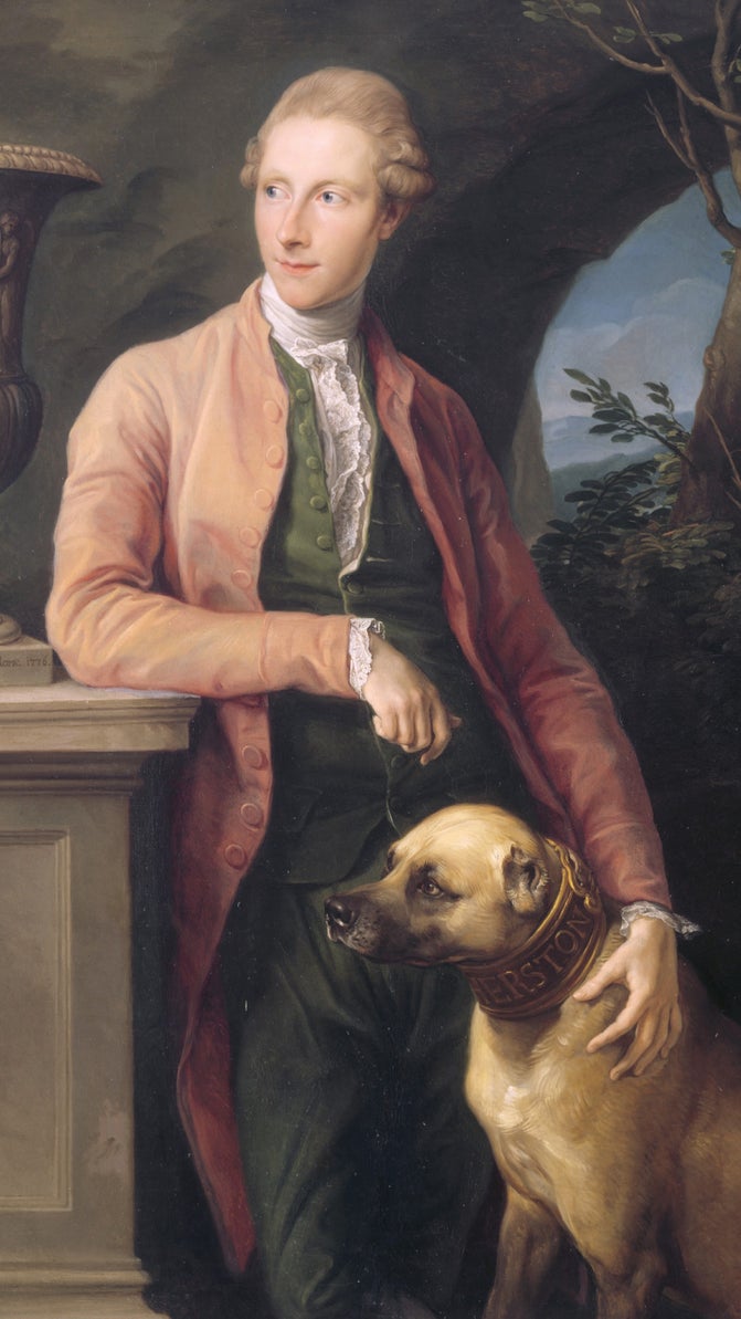 A painting of Sir Harry Fetherstonhaugh, 2nd Baronet and owner of Uppark by Pompeo Girolamo Batoni