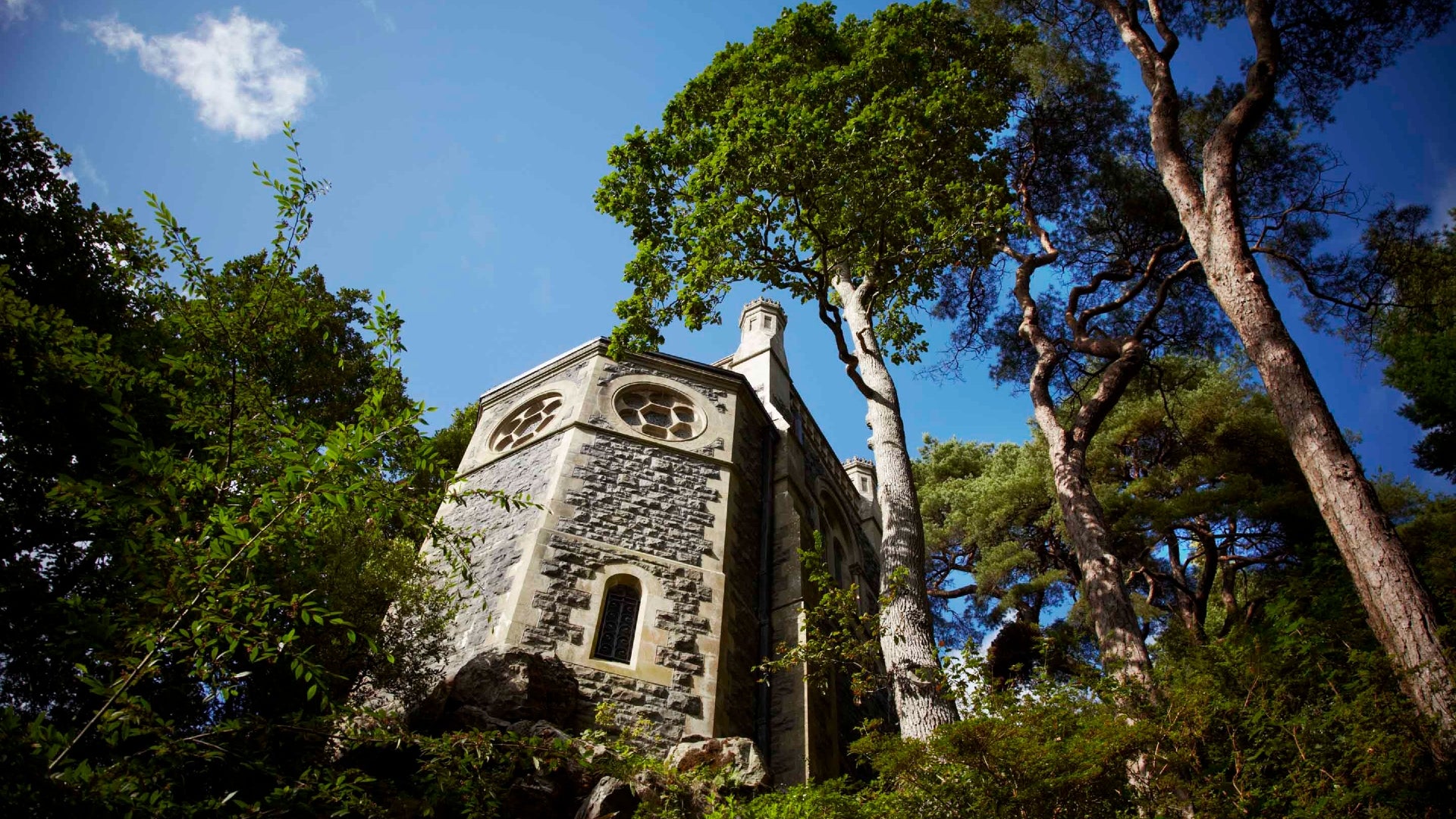 The family mausoleum at Bodnant Garden, otherwise known as The Poem