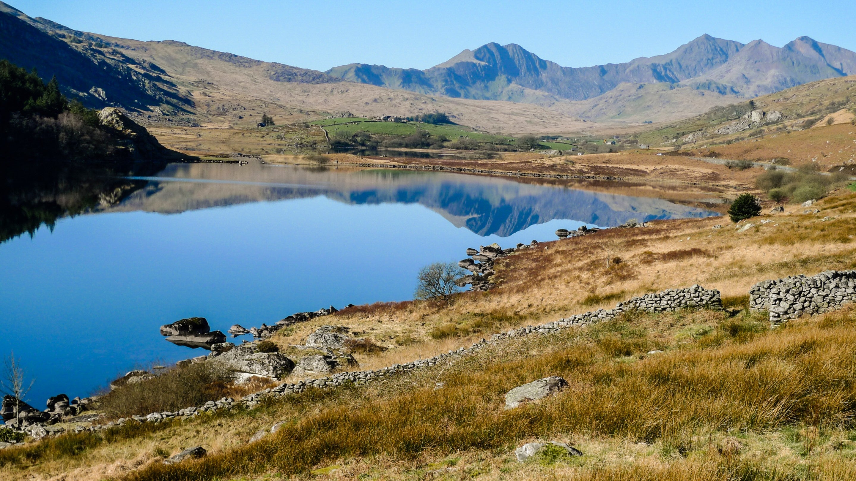 A view of the Dyffryn Mymbyr valley in Snowdonia, Wales