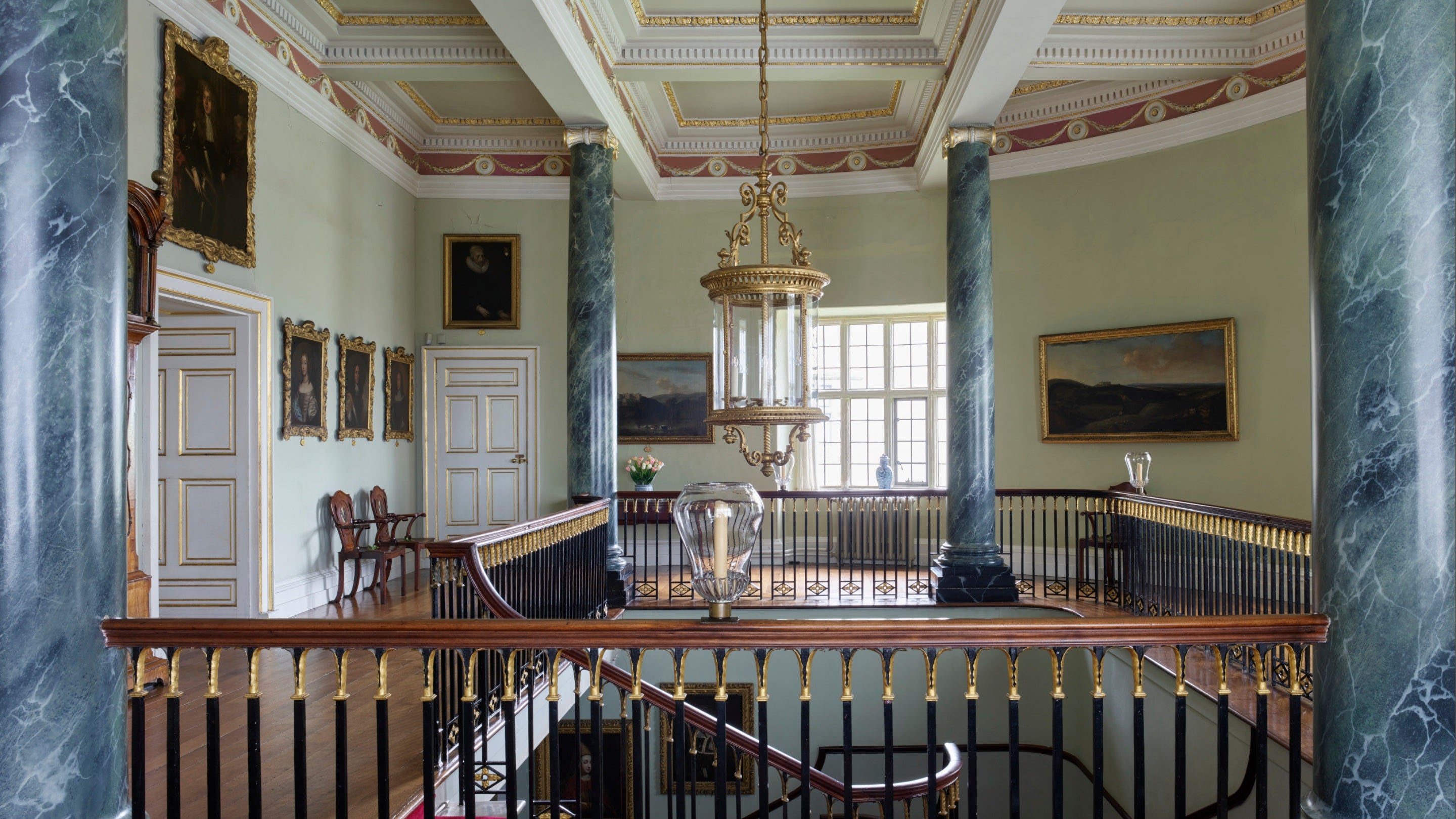 The Grand Staircase at Chirk Castle, Wrexham