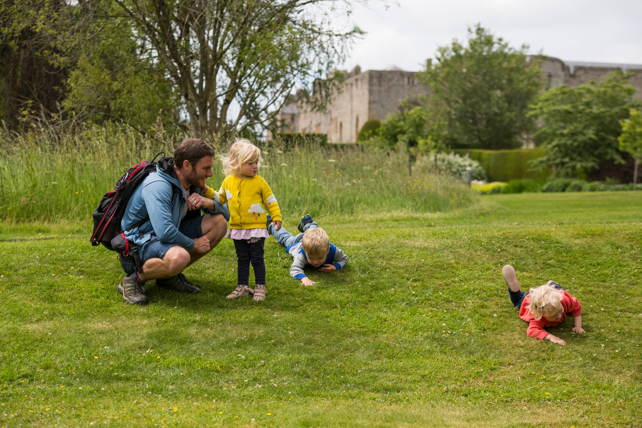 Visitors at Chirk Castle, Wrexham