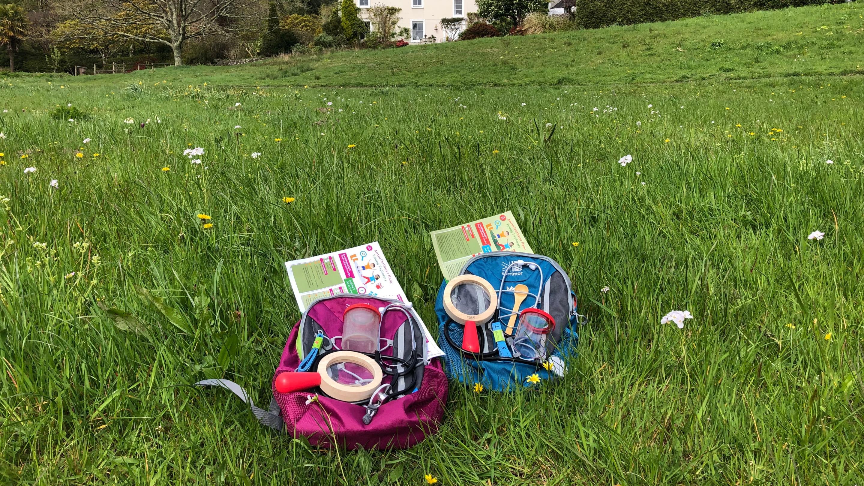 Explorer packs for visitor children to borrow