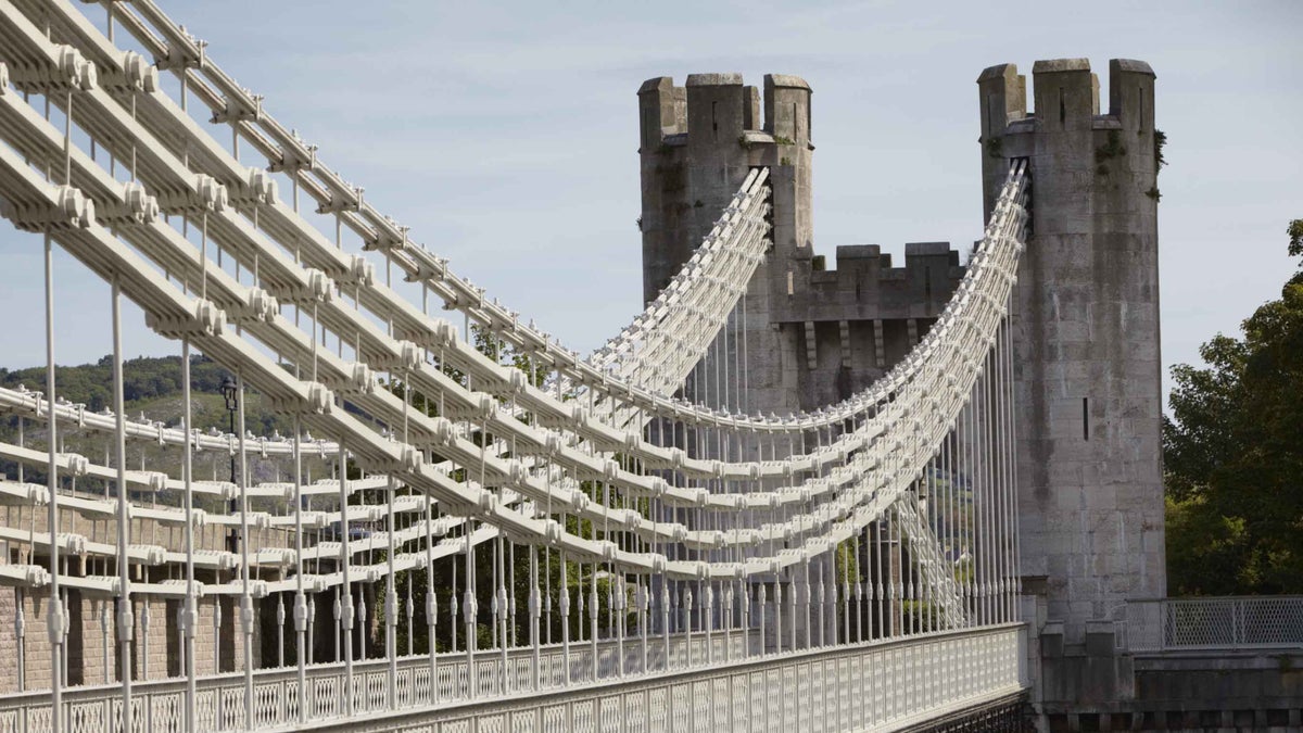 Conwy Suspension Bridge Wales National Trust