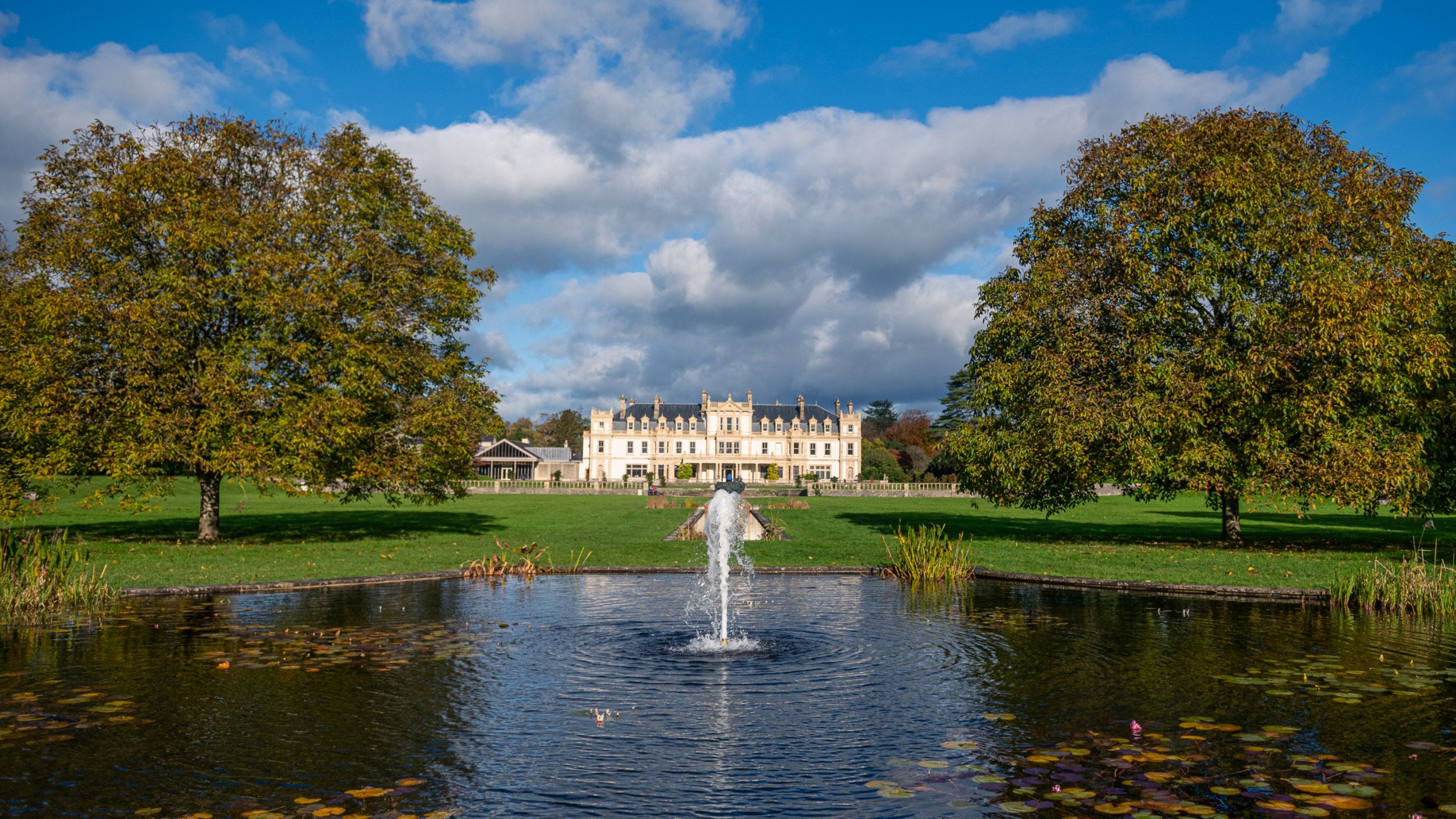 The Great Lawn Fountain Pool, Dyffryn Gardens, Vale of Glamorgan