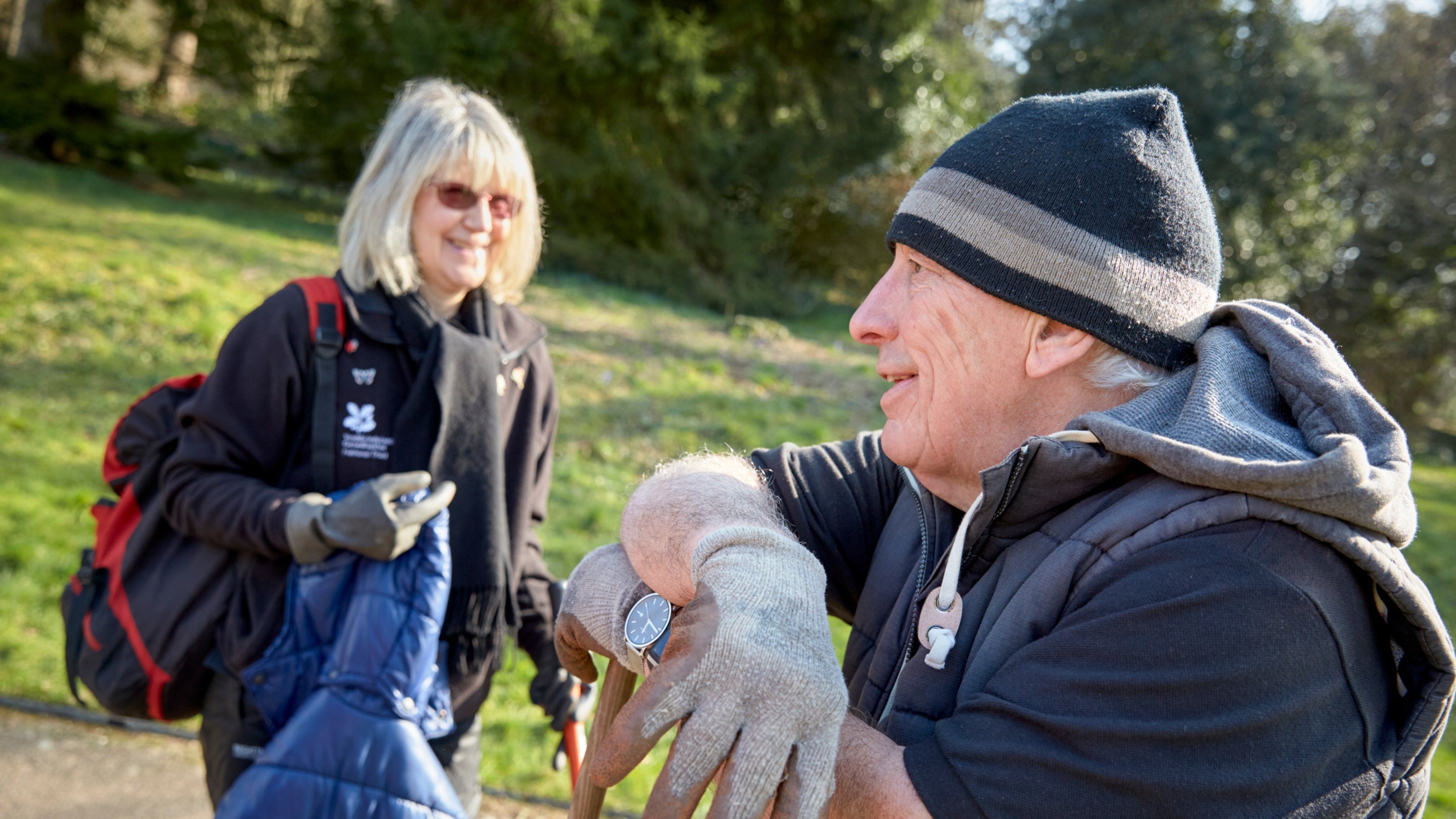 Volunteers at Dyffryn Gardens, Vale of Glamorgan, Wales