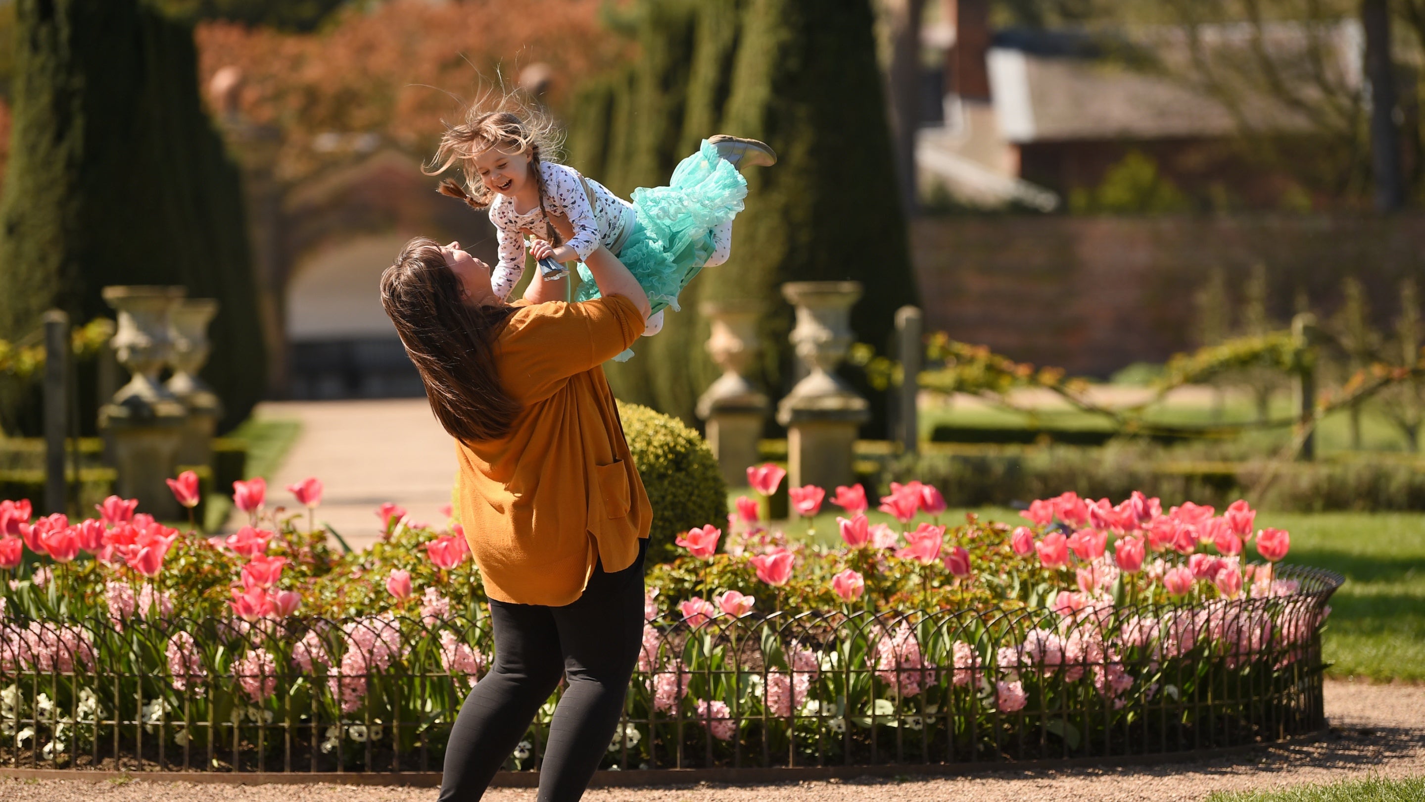 Visitor garden Erddig Wrexham Wales