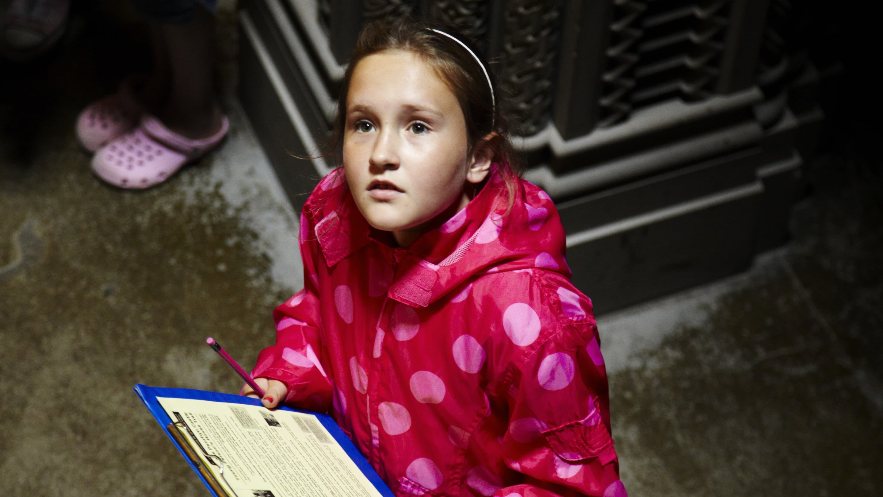 Children learning about the property at Penrhyn Castle, Gwynedd, Wales