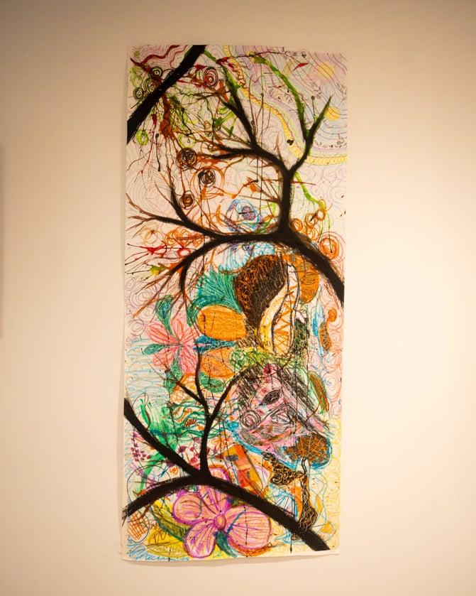 Artwork from Synwyriwm exhibition