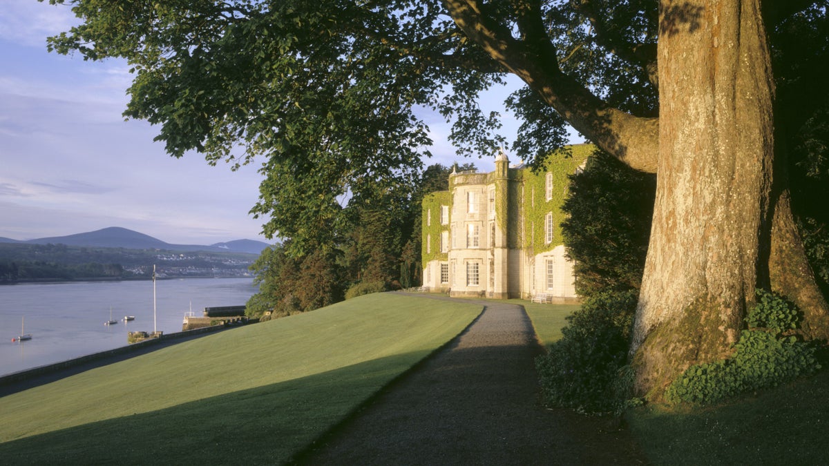 Plas Newydd house at early morning on the Menai Strait