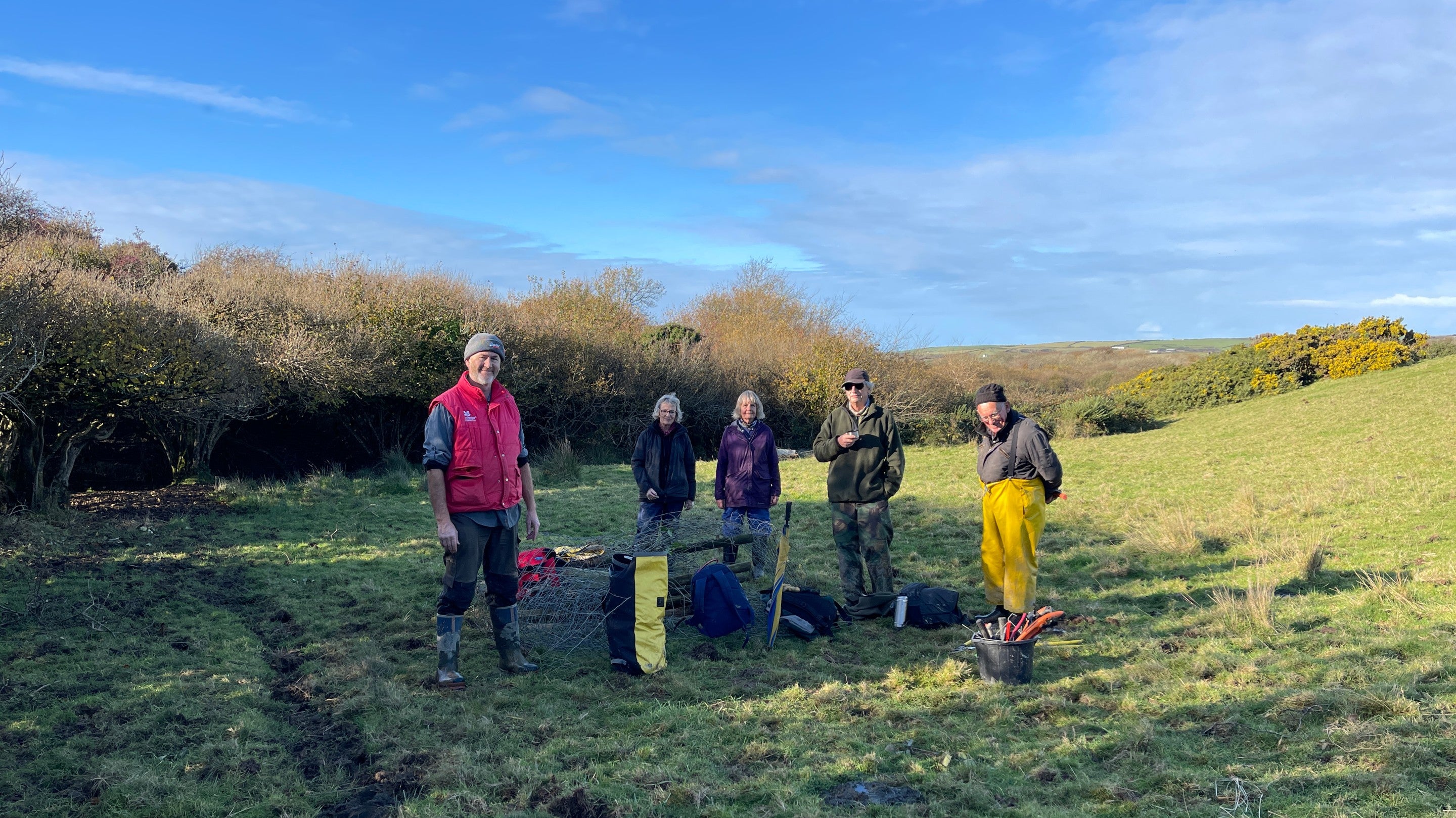Volunteer rangers, Southwood Estate, Pembrokeshire