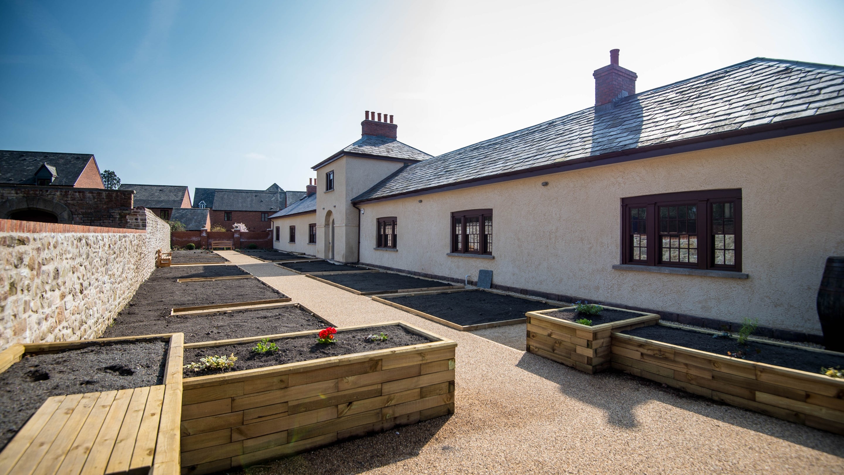 The restored laundry building