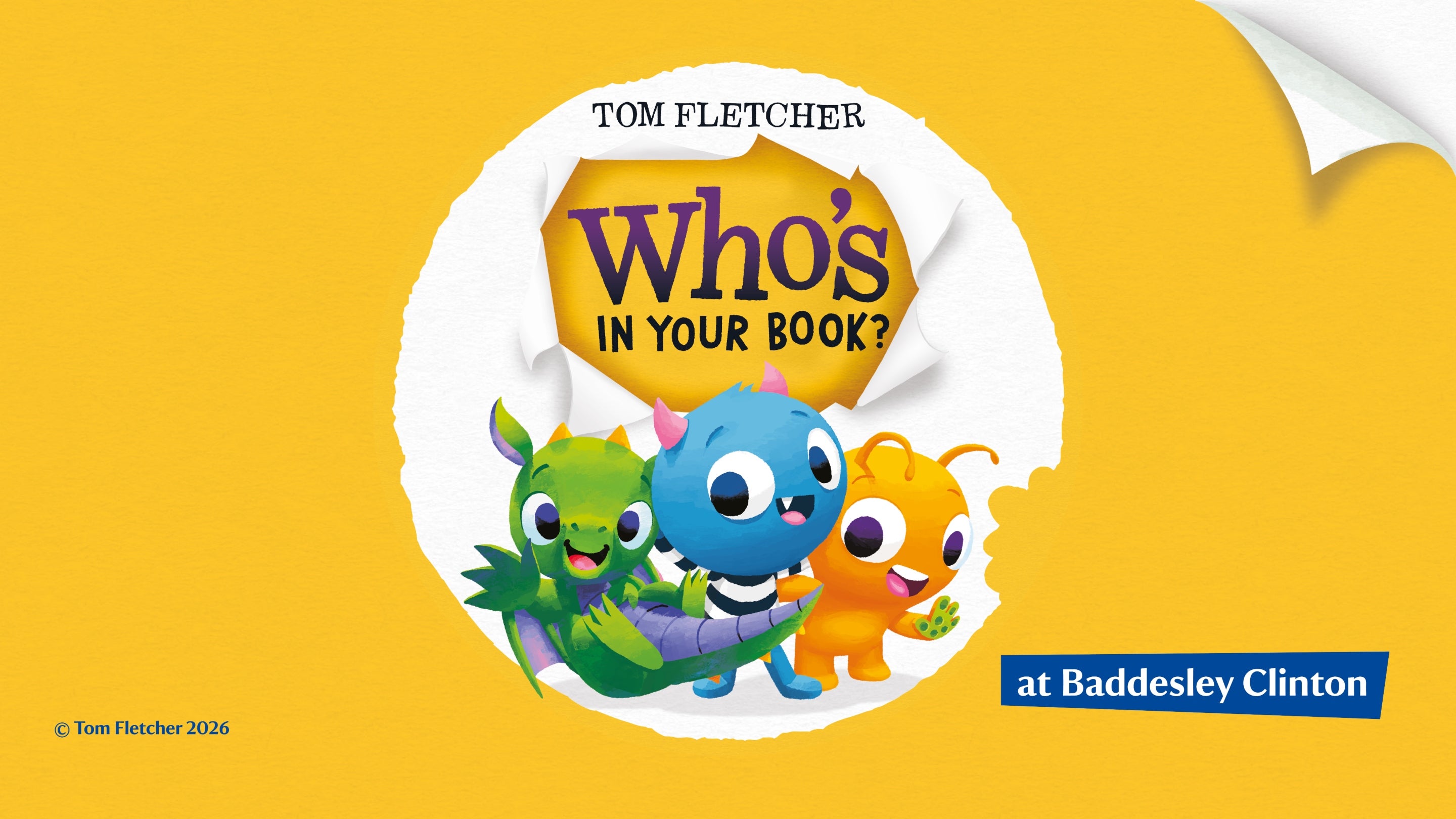 An image showing children's book characters by Tom Fletcher at Baddesley Clinton, Warwickshire