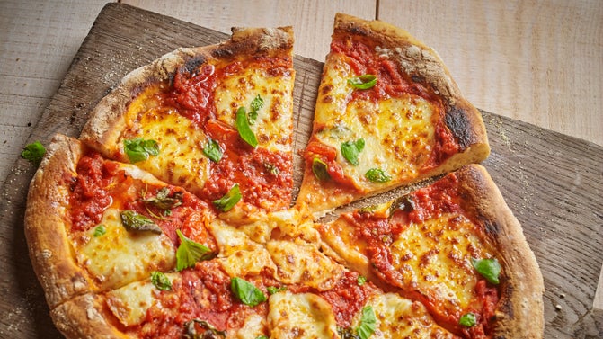 A delicious slice of pizza available at Baddesley Clinton during the Summer of Play