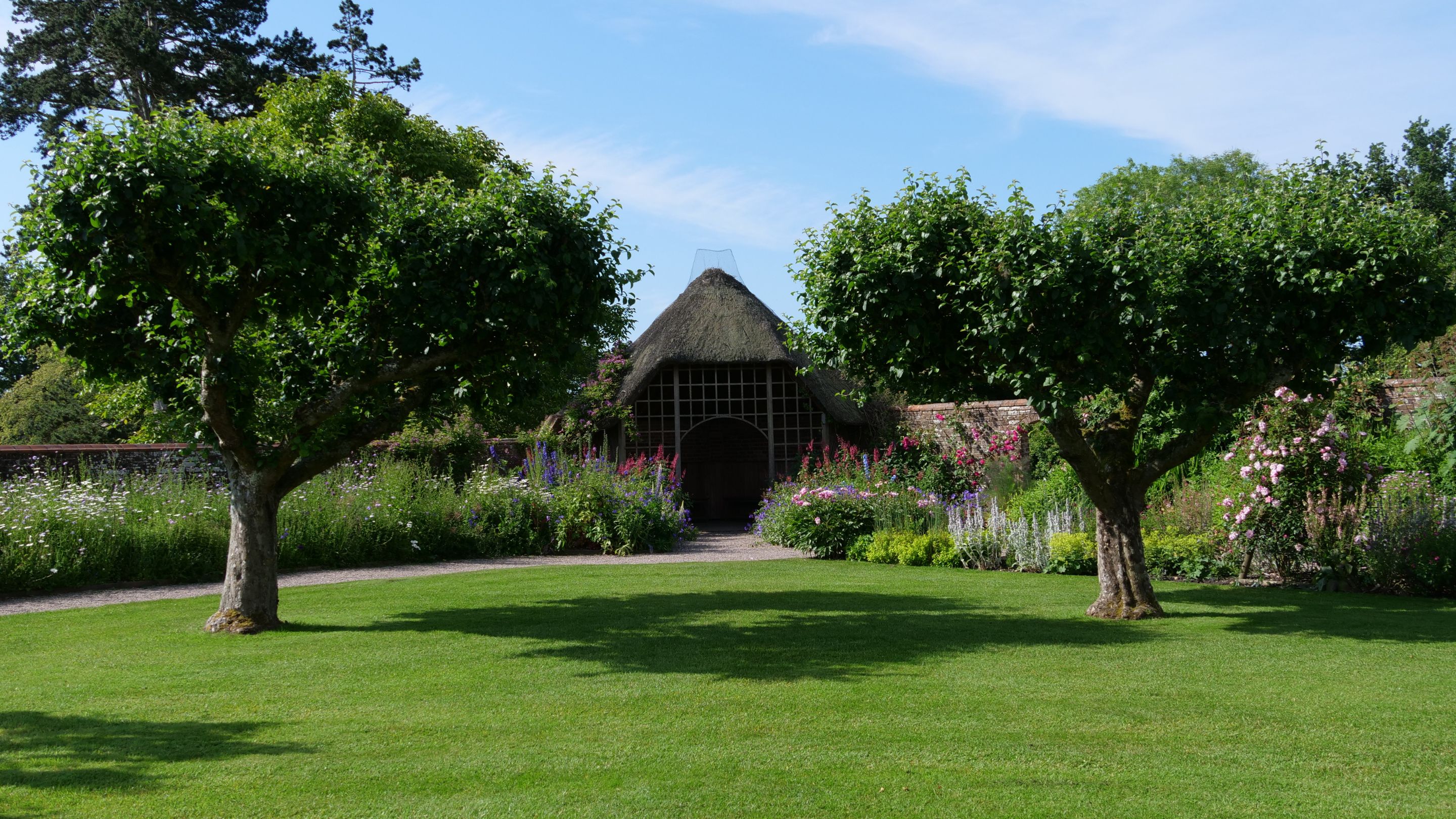 Baddesley gardens in full summer bloom