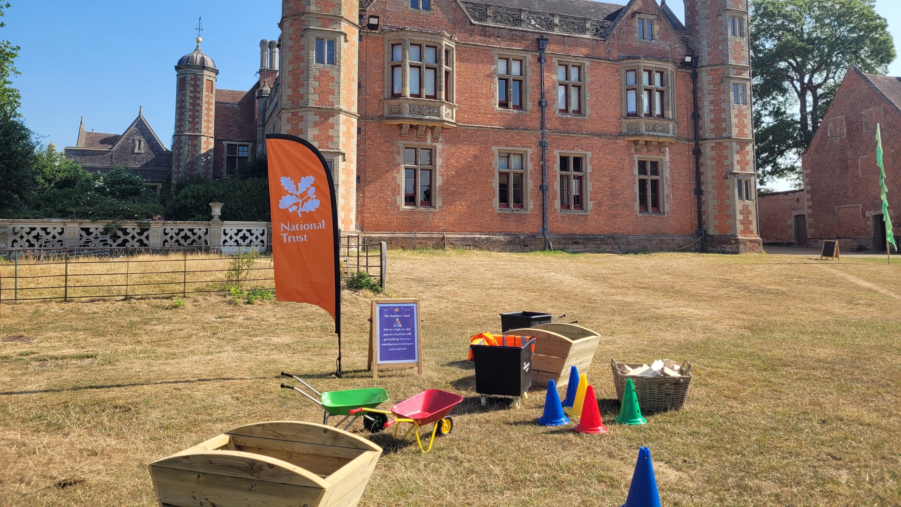Summer of Play Builders Yard at Charlecote Park