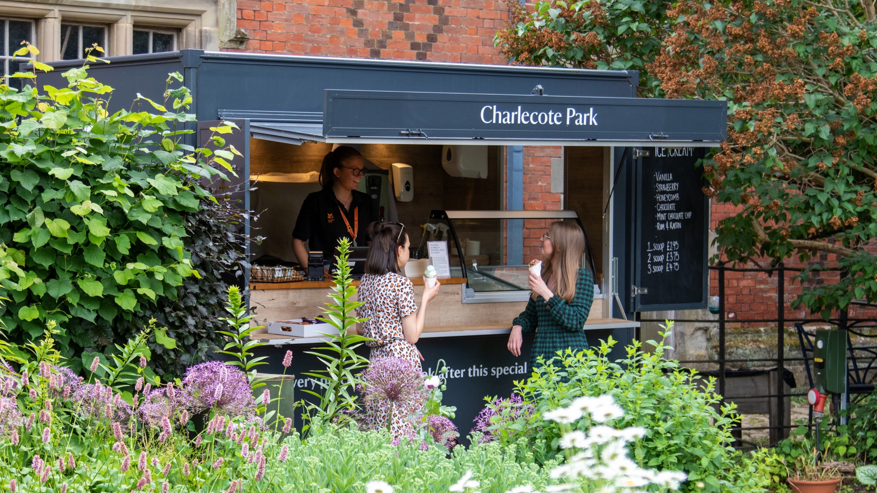 Ice cream kiosk at Charlecote Park