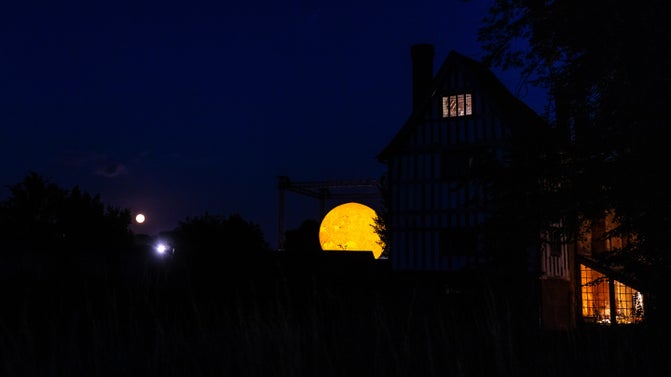 Sun goes down over Charterhouse, Coventry