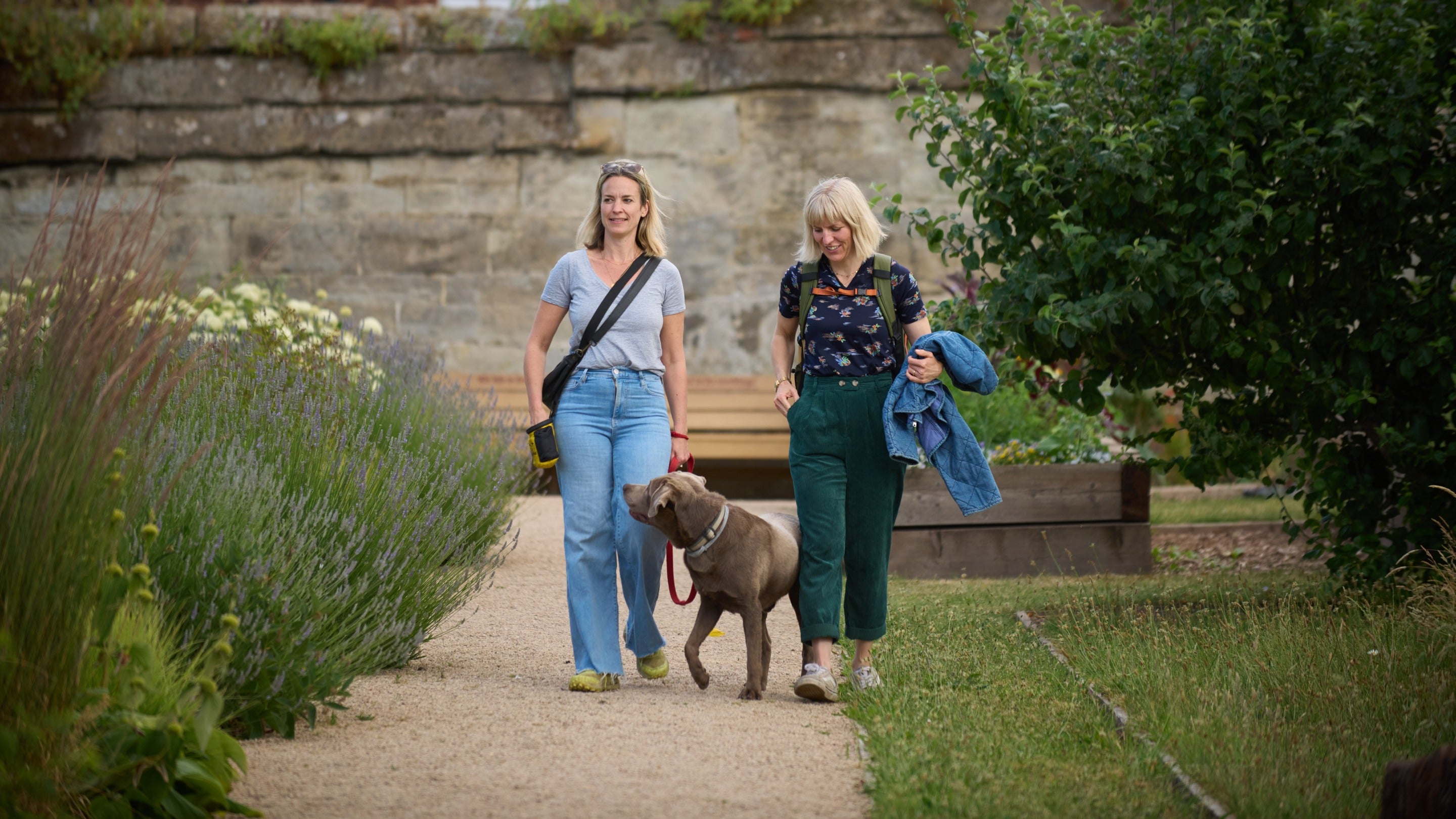 Visitors enjoying the Walled Garden