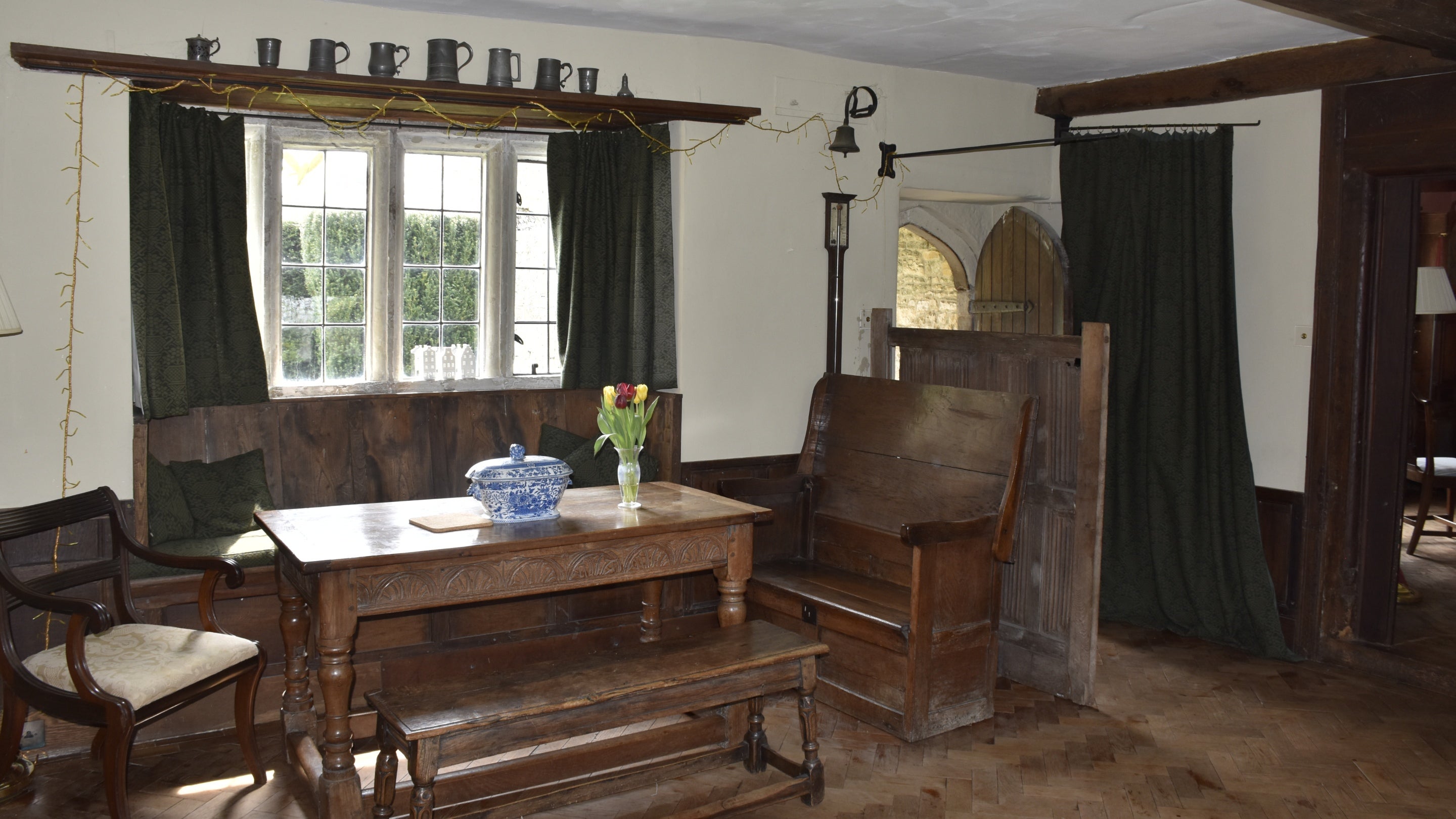 An interior view of a room at Little Clarendon, Wiltshire