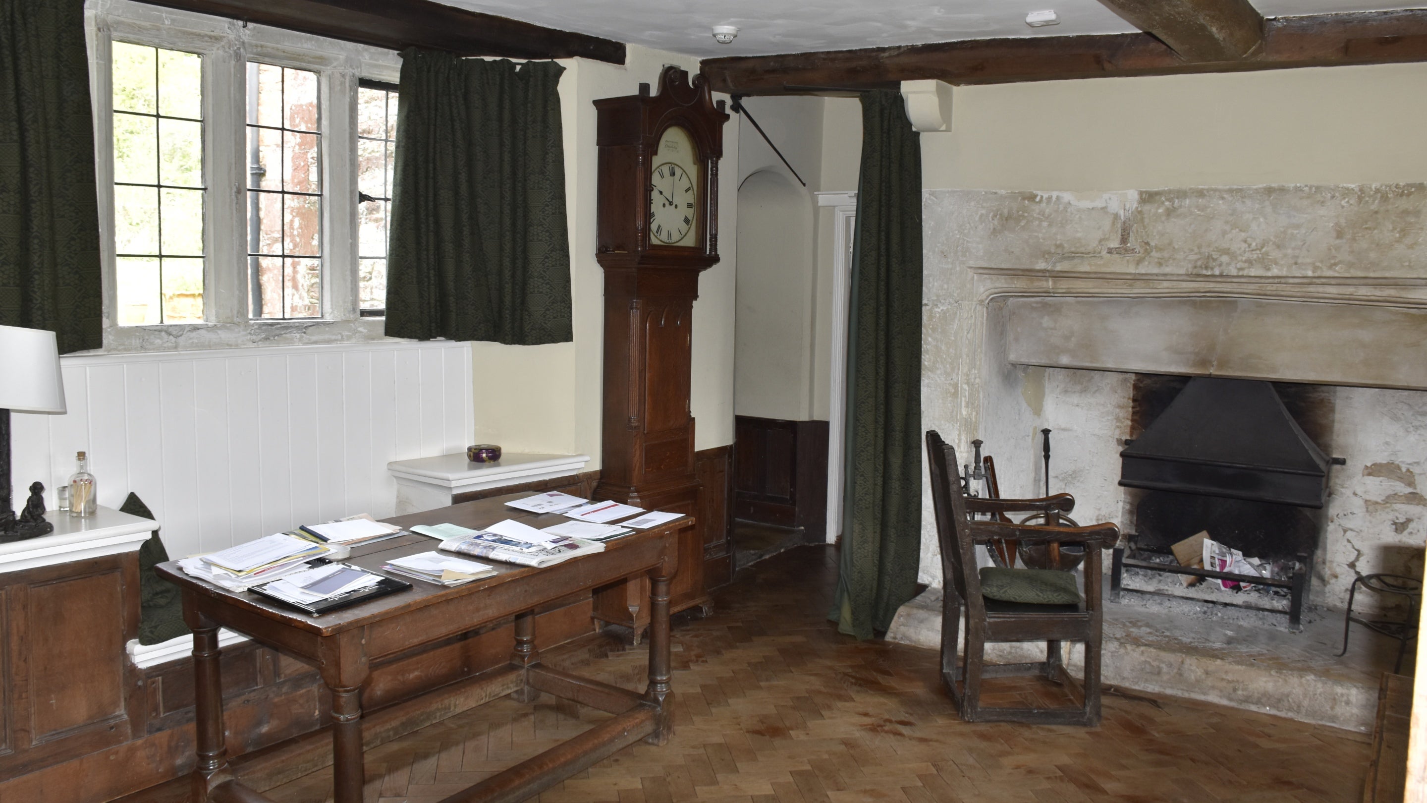 Interior view of a room at Little Clarendon, Wiltshire