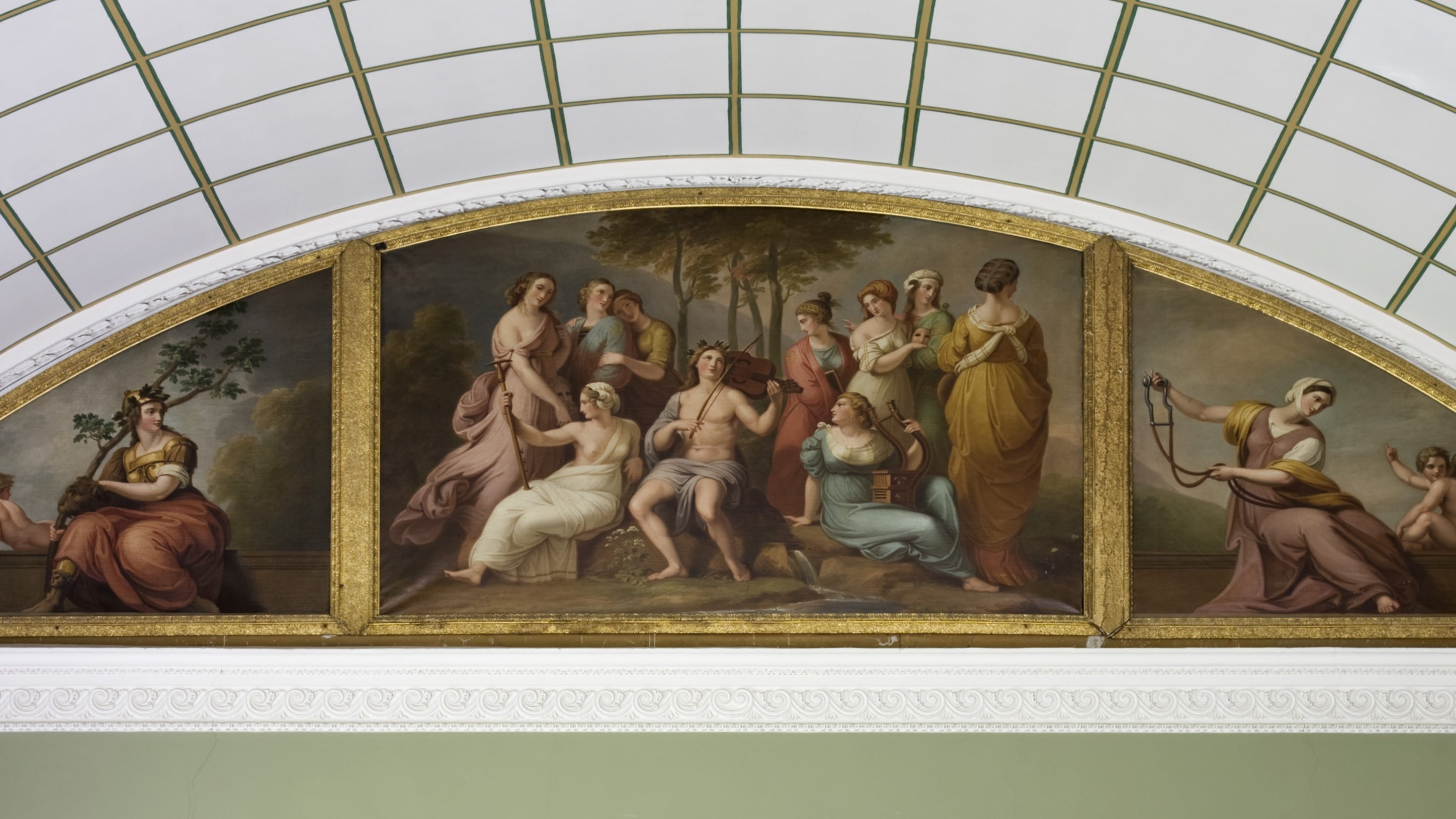 The lunette window at Stourhead in Wiltshire