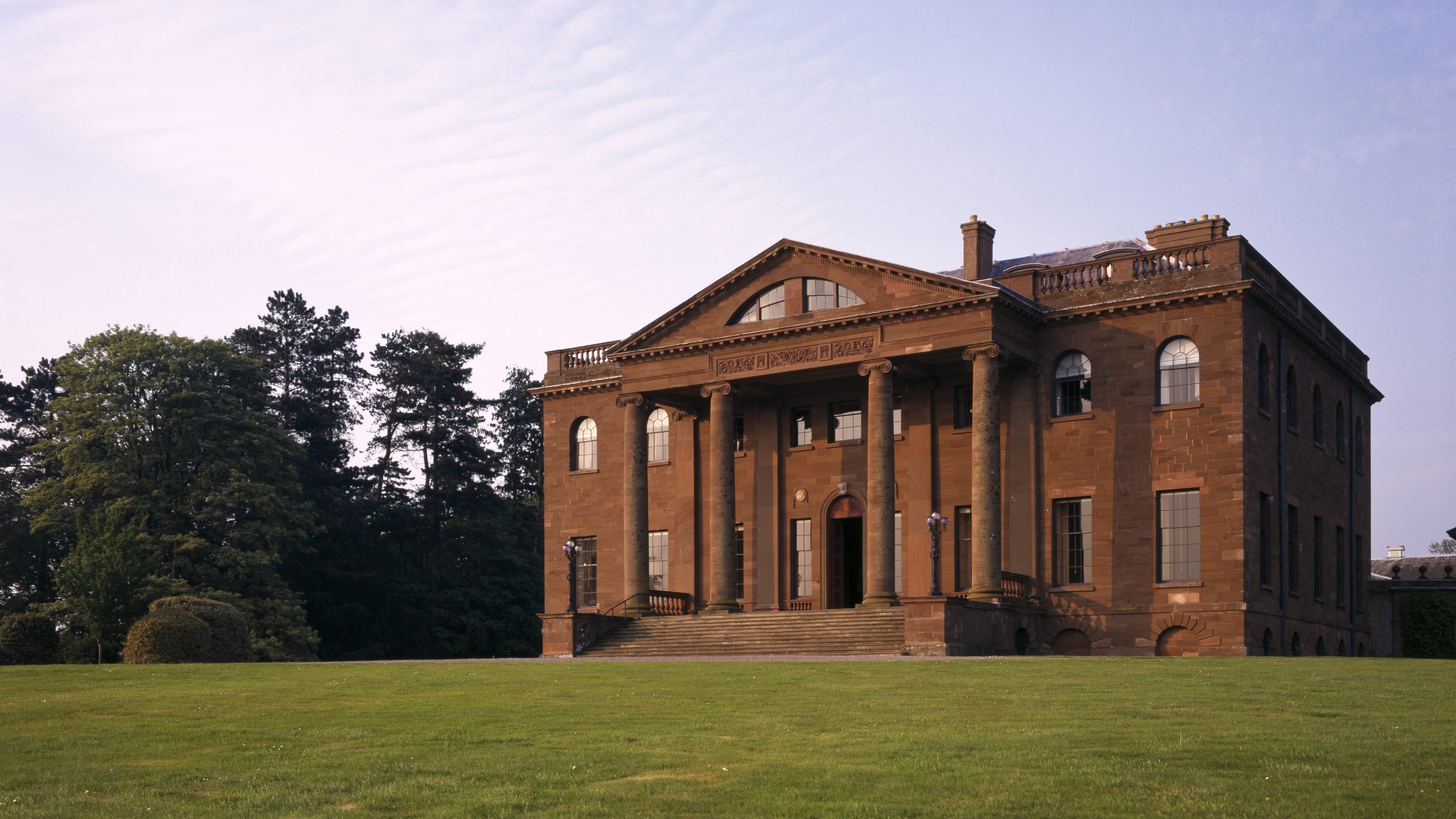 The west front at Berrington Hall
