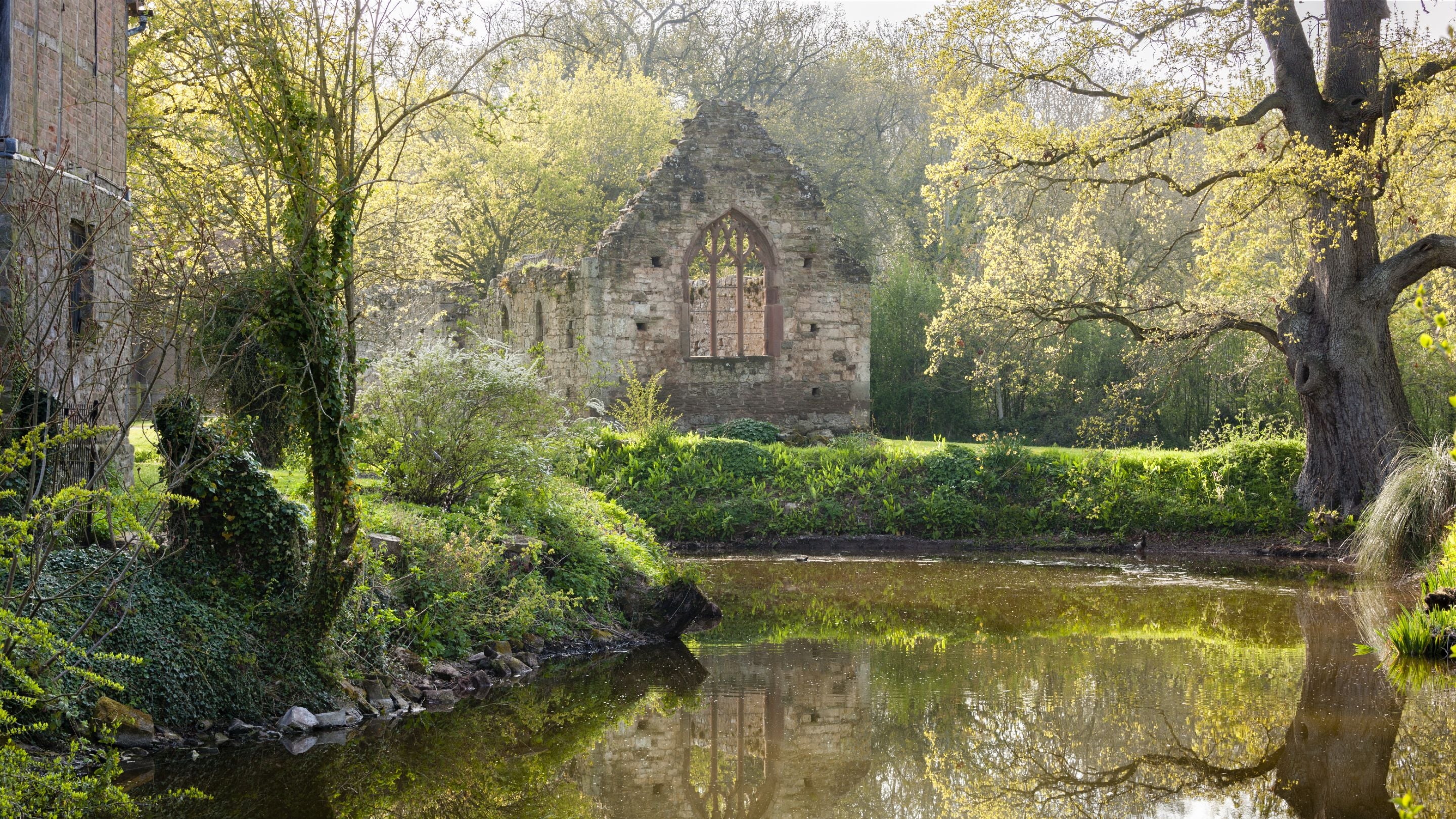 Chapel and moat, Brockhampton estate, Herefordshire