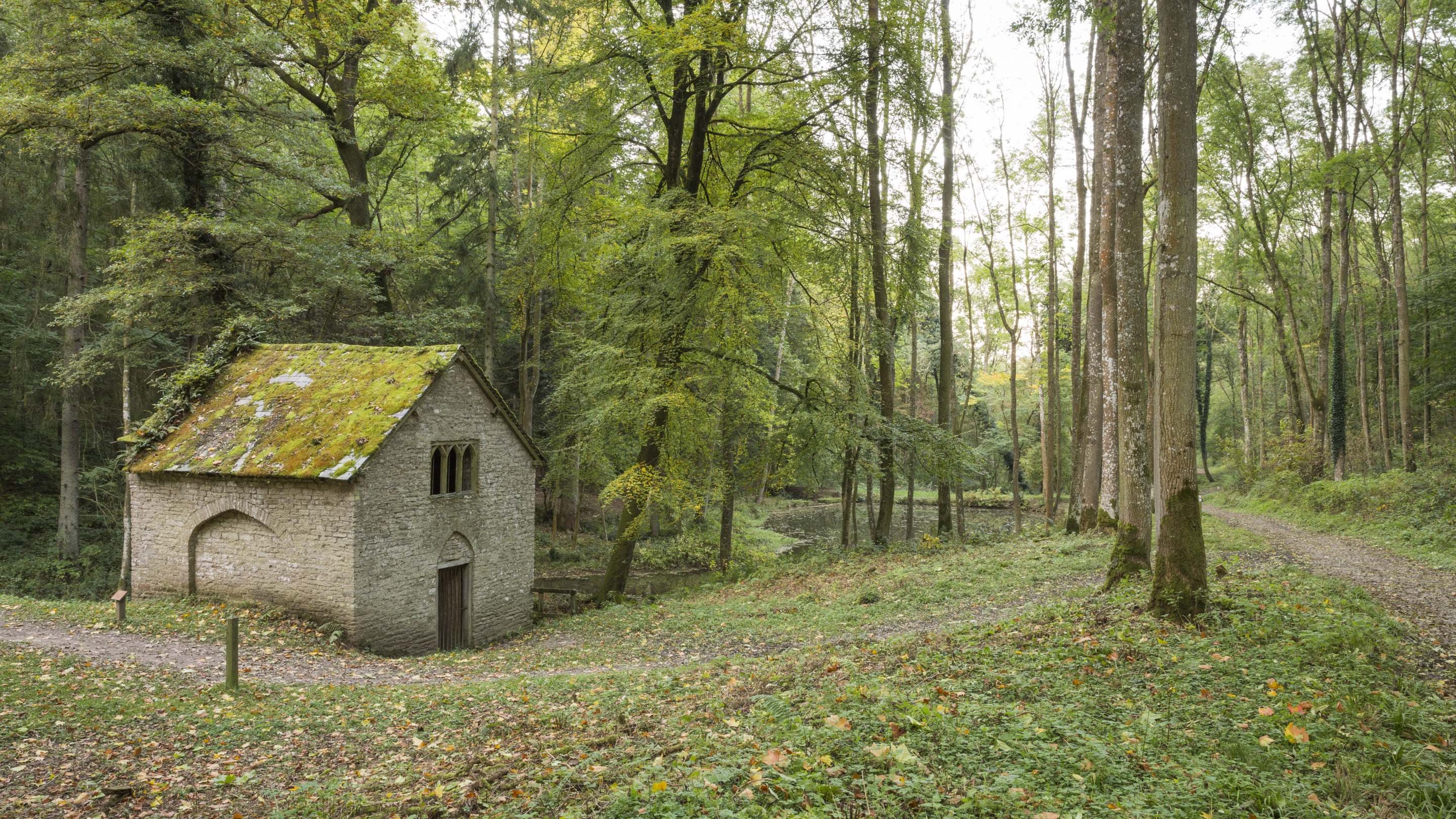 The old pump house in Fishpool Valley on the Croft Castle estate
