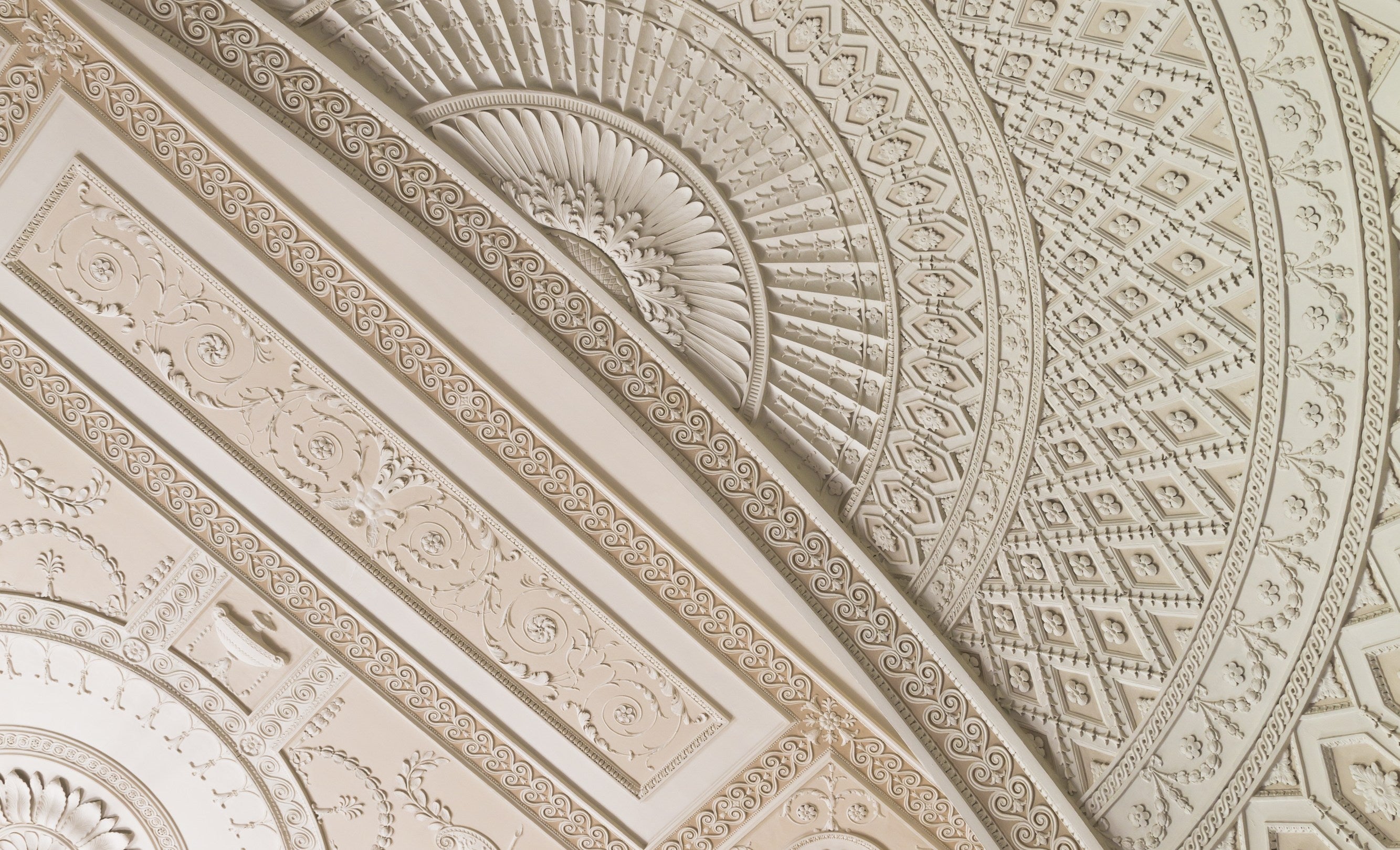 Detail of the Top Hall at Nostell Priory and Parkland, West Yorkshire.