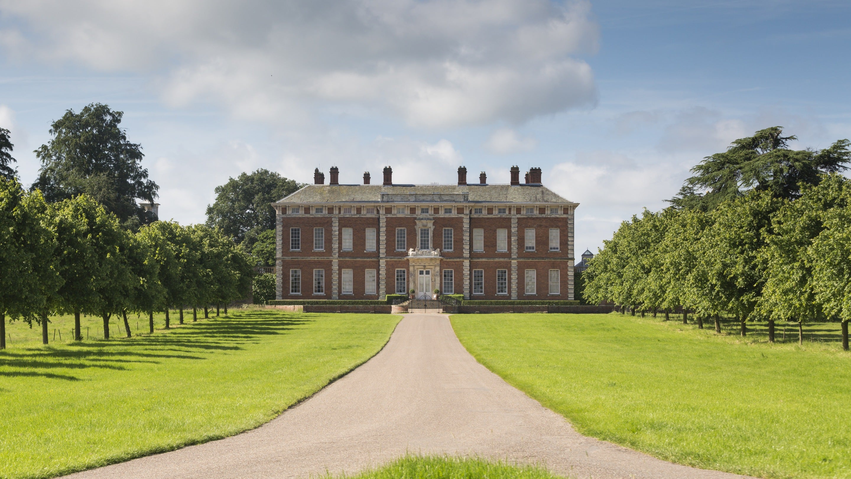 Front view of Beningbrough Hall, Gallery and Gardens, North Yorkshire