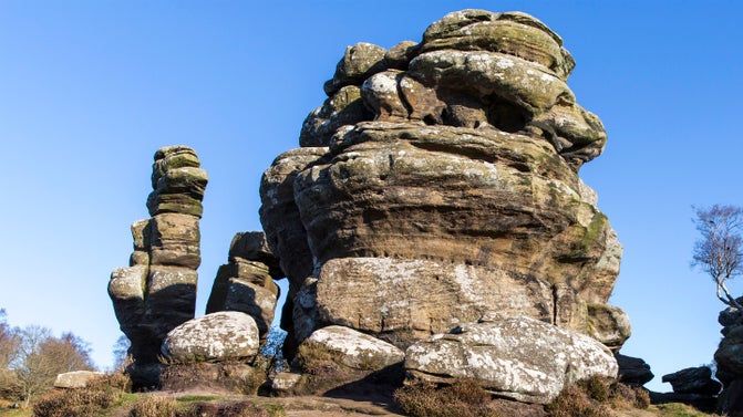 Castle Rocks with Eagle Rock perched in the background