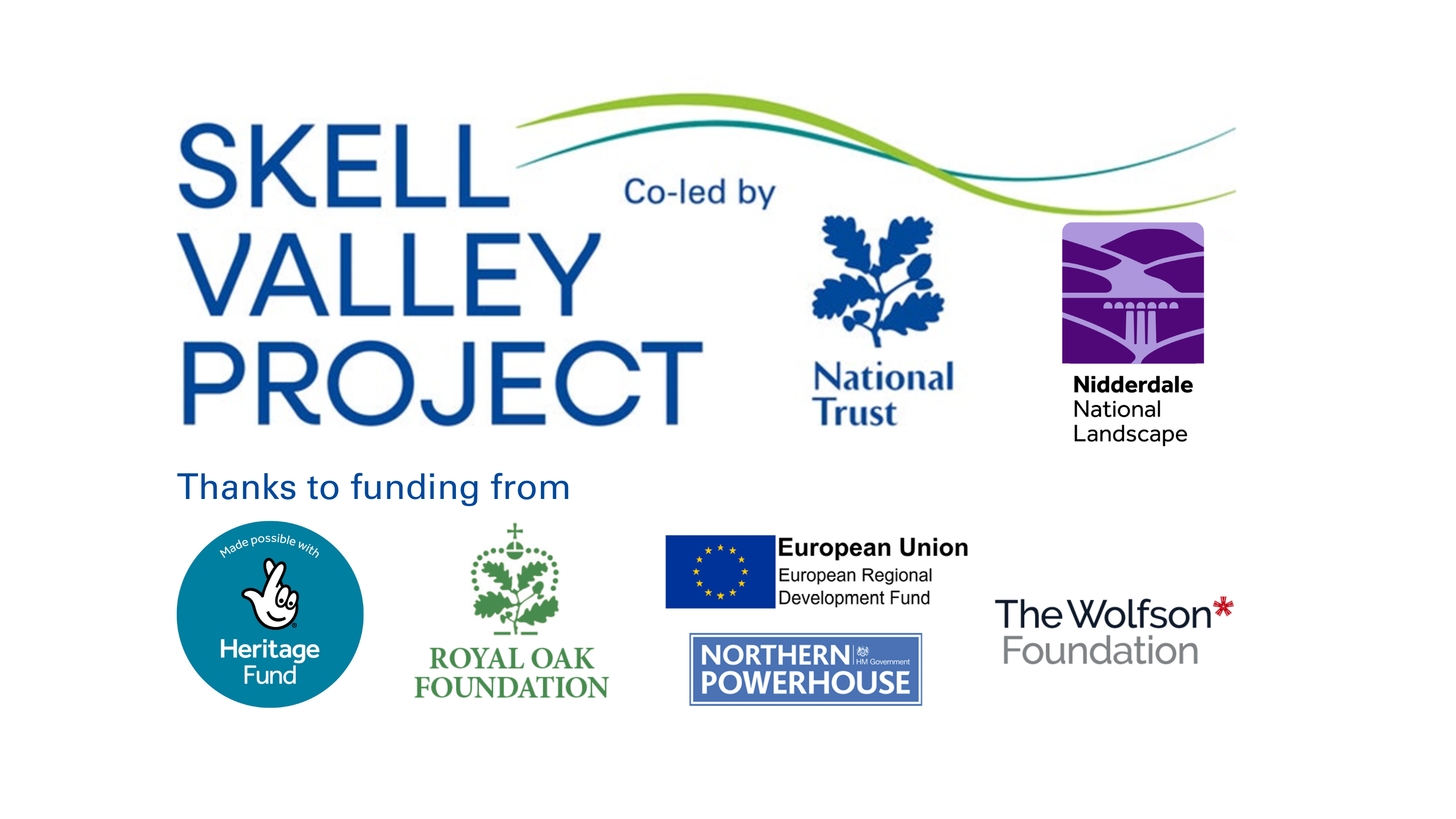 Skell Valley Project logo & funders