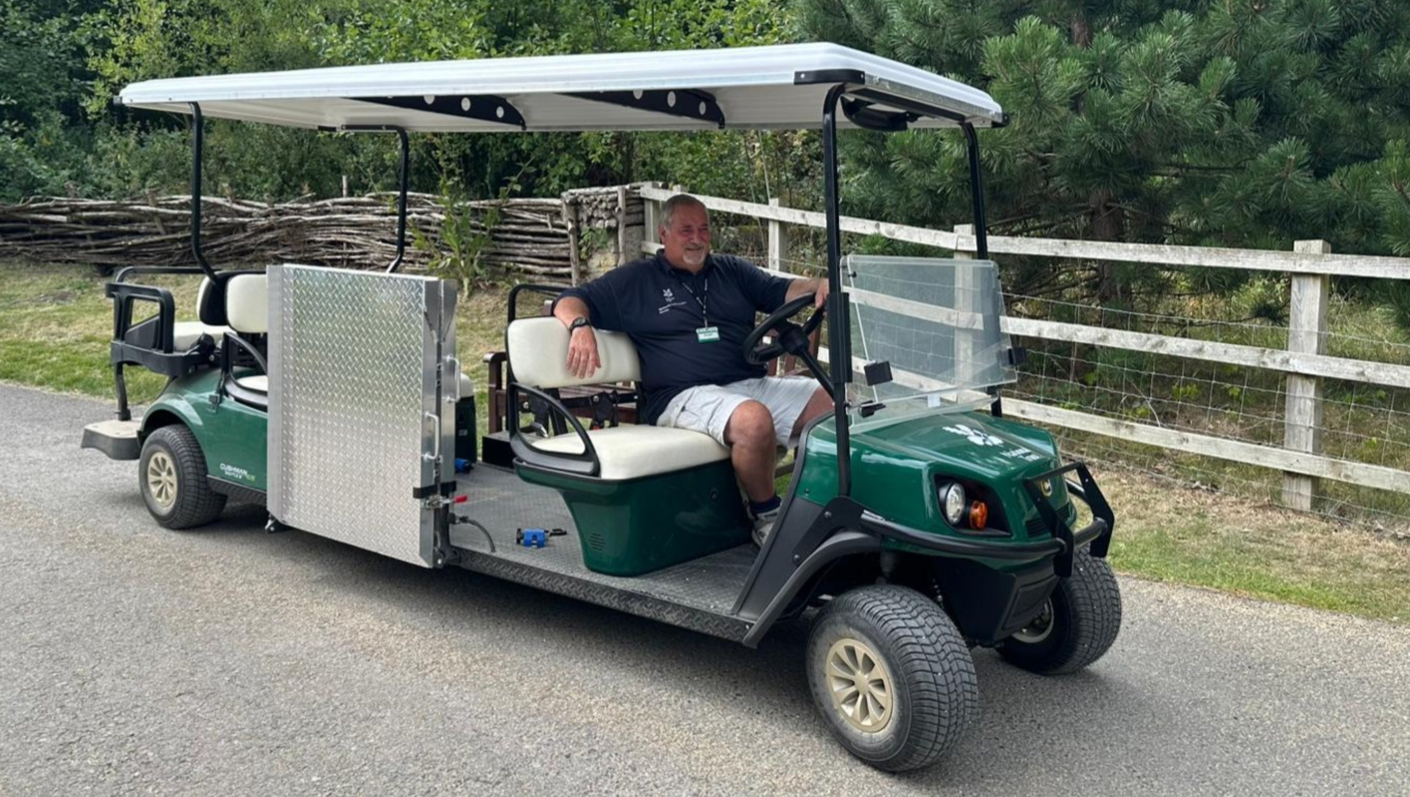 The wheelchair accessible buggy at Wentworth Castle Gardens