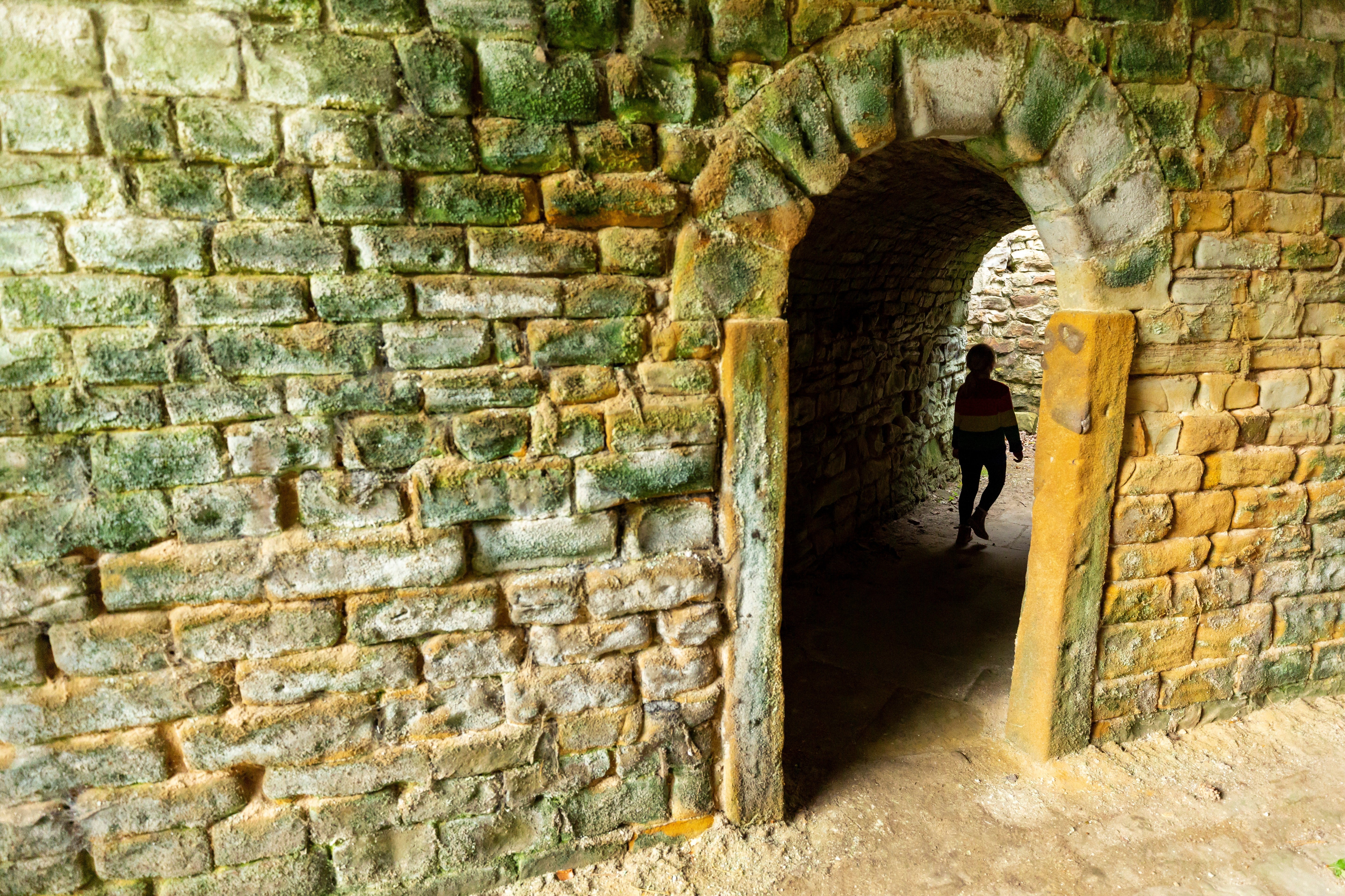 A young visitor exploring Stainborough Castle