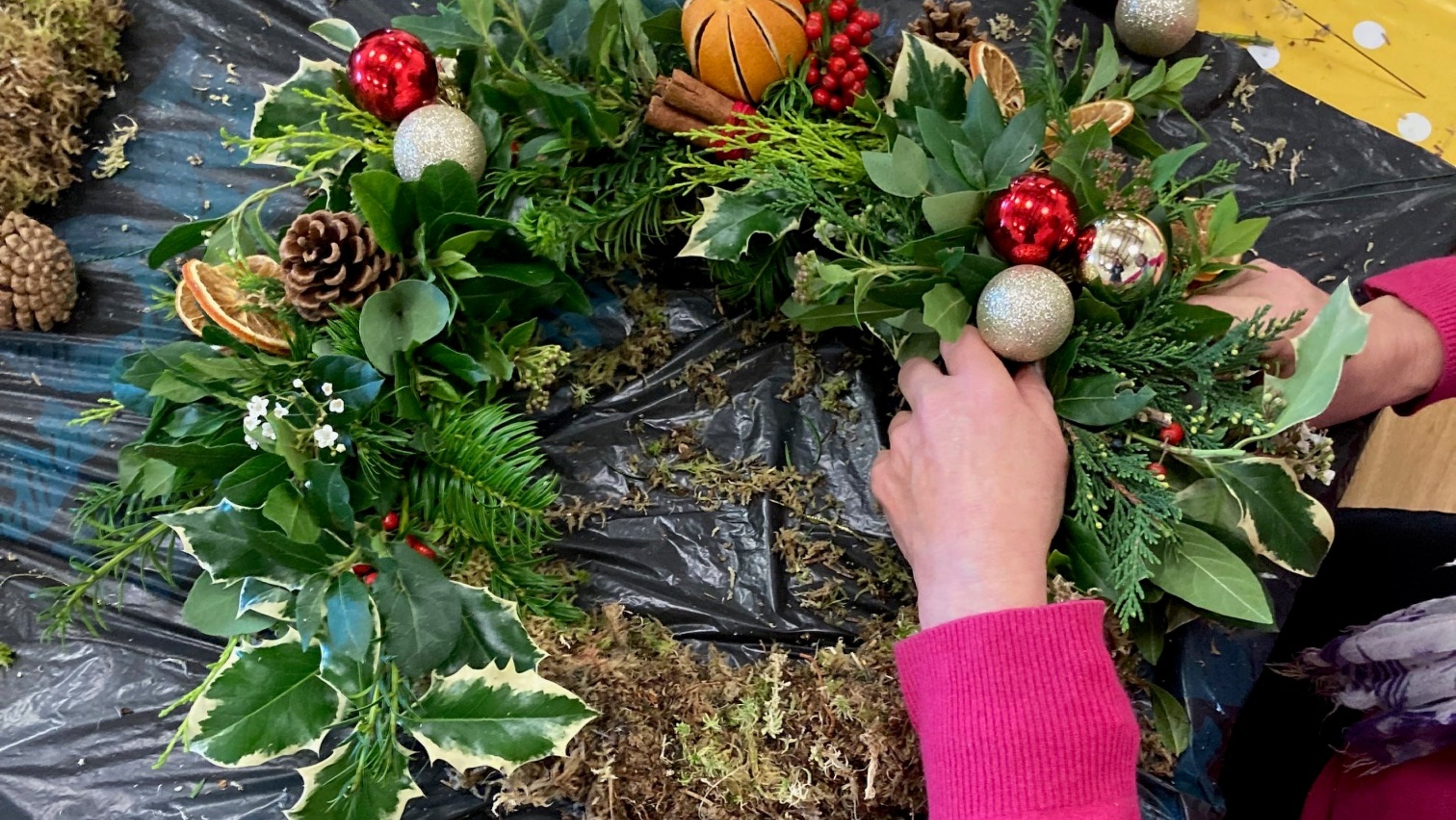 Wreathmaking workshop at Wentworth Castle Gardens