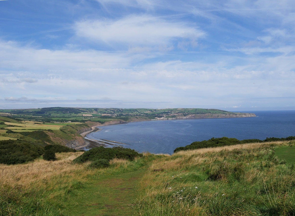 Robin Hood's Bay from Ravenscar in autumn