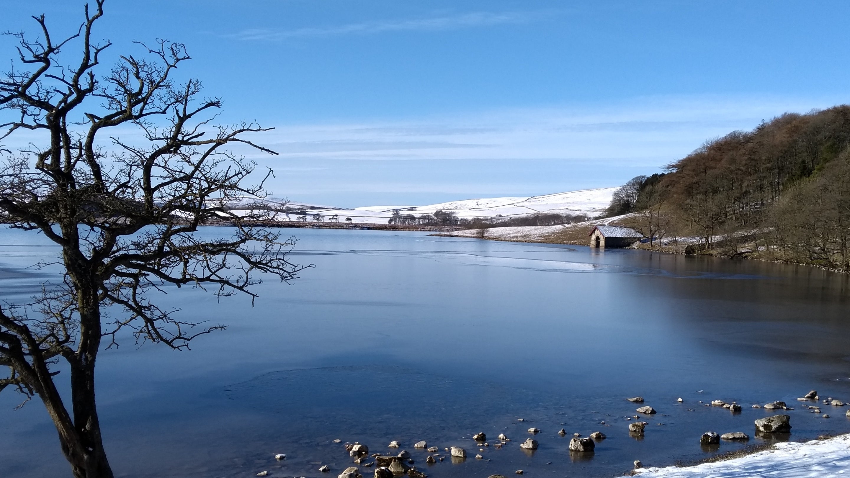 Winter on Malham Tarn Yorkshire Dales